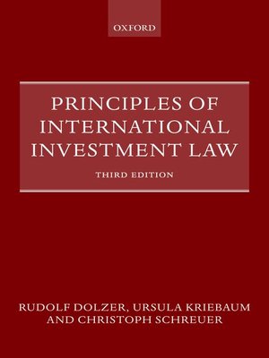 cover image of Principles of International Investment Law